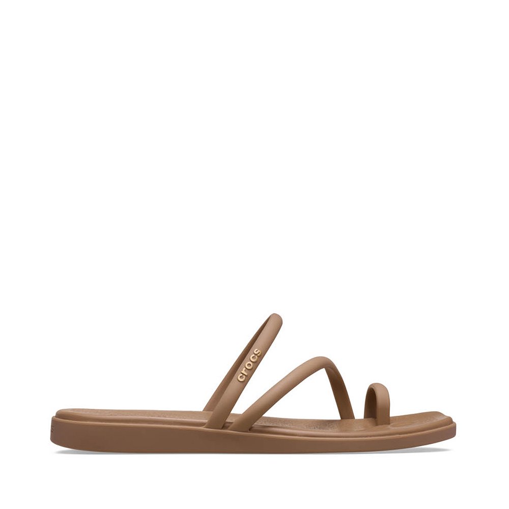 Womens Crocs Miami Toe Loop Sandal - Milk Chocolate