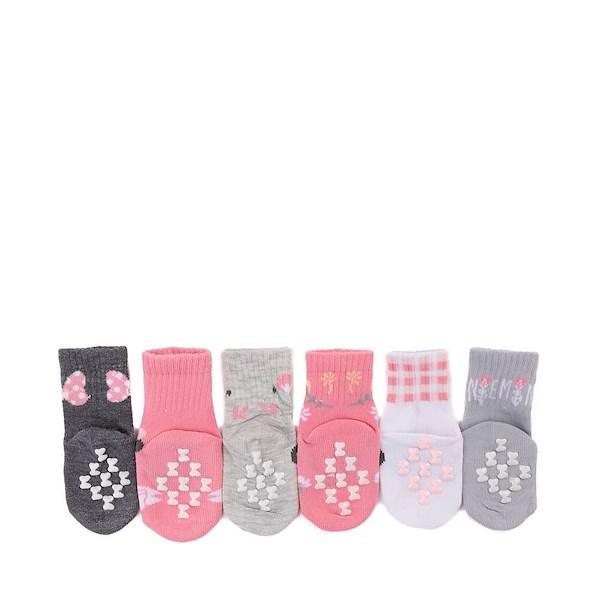 alternate view Disney Minnie Mouse Quarter Socks 6 Pack - Baby - MulticolorALT2