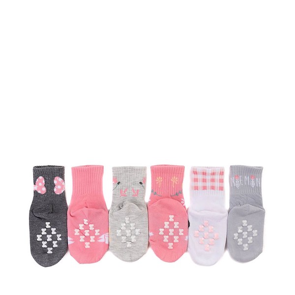 alternate view Disney Minnie Mouse Quarter Socks 6 Pack - Toddler - MulticolorALT2