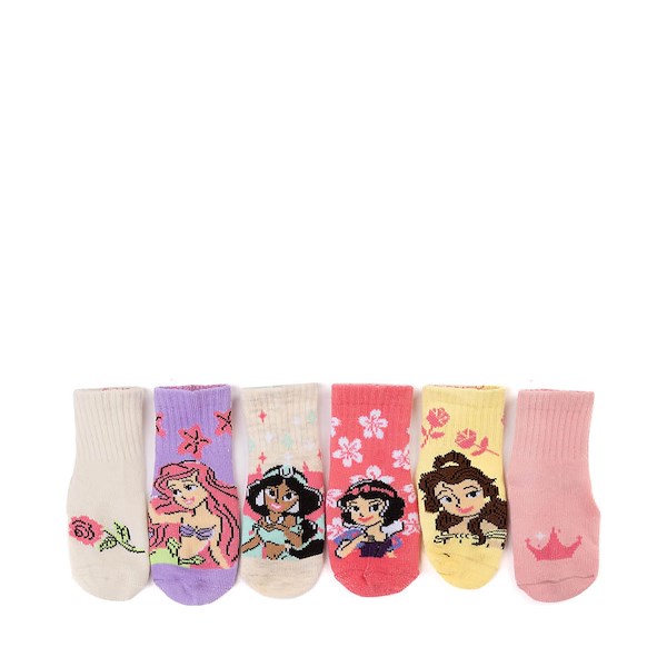 alternate view Disney Princess Quarter Socks 6 Pack - Baby - MulticolorALT1