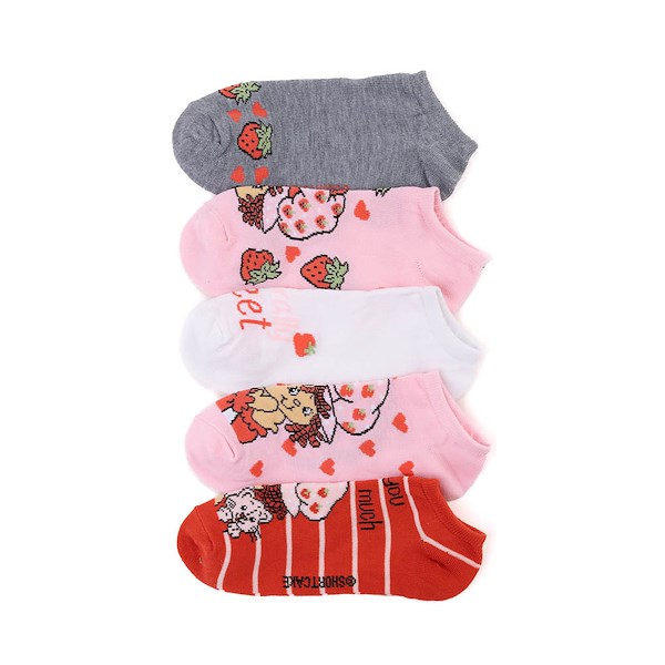 alternate view Strawberry Shortcake Ankle Socks 5 Pack - Big Kid - MulticolorALT2