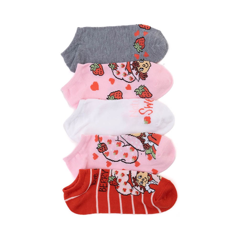 Strawberry Shortcake Ankle Socks 5 Pack - Big Kid - Multicolor