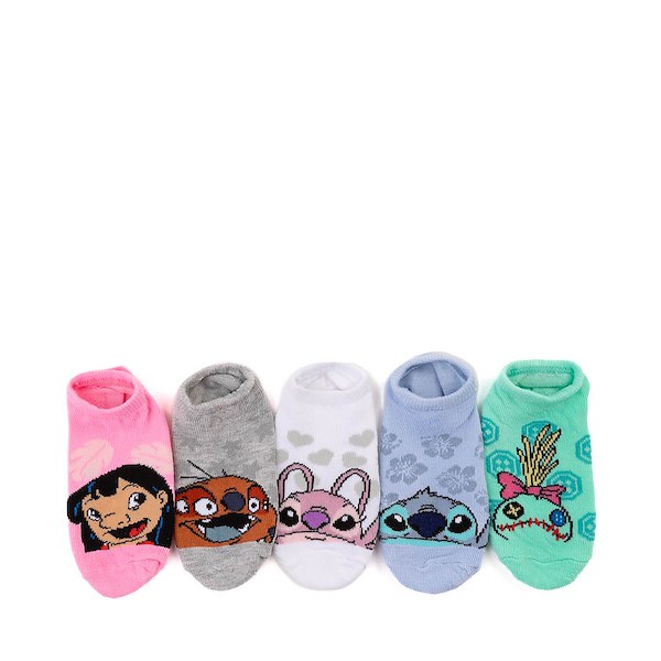 alternate view Disney Lilo & Stitch Friends Ankle Socks 5 Pack - Little Kid - MulticolorALT1