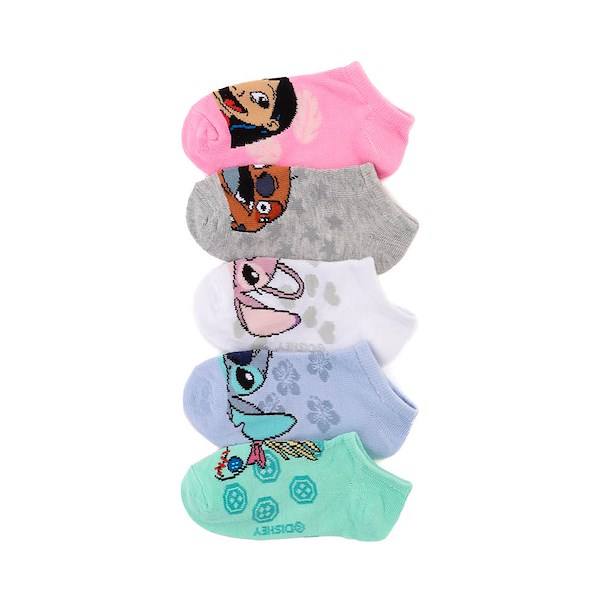 alternate view Disney Lilo & Stitch Friends Ankle Socks 5 Pack - Little Kid - MulticolorALT2