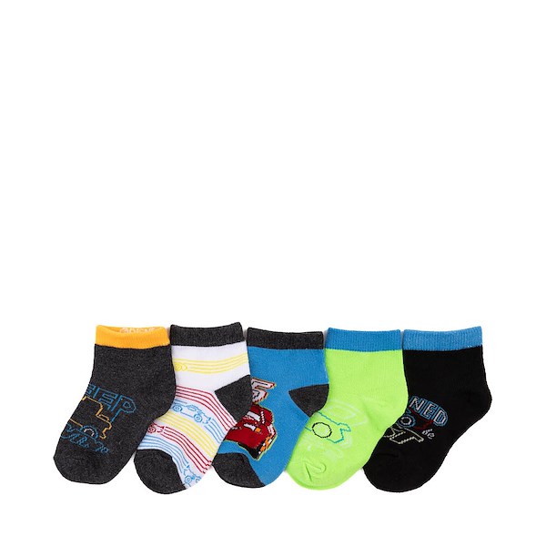 alternate view Disney and Pixar Cars Neon Quarter Socks 5 Pack - Toddler - MulticolorALT2