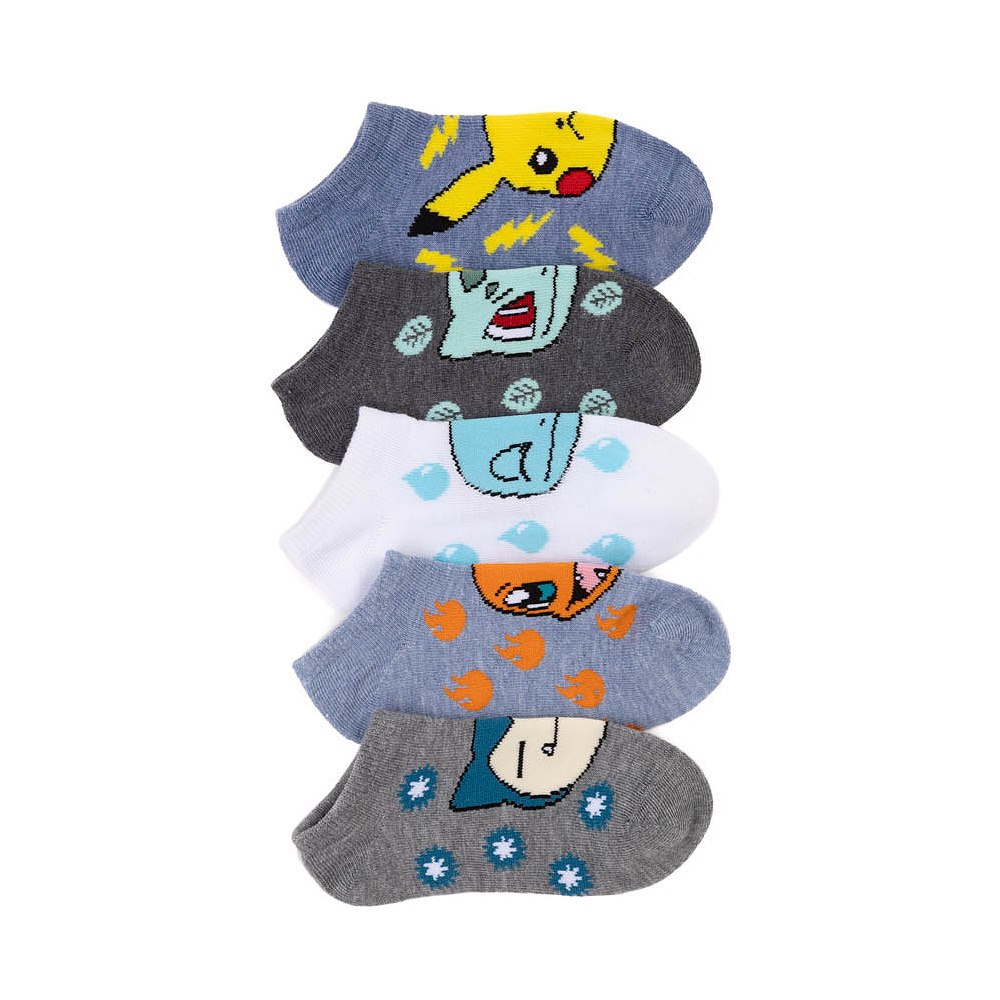 Pok&eacute;mon Low Socks 5 Pack - Little Kid - Multicolor