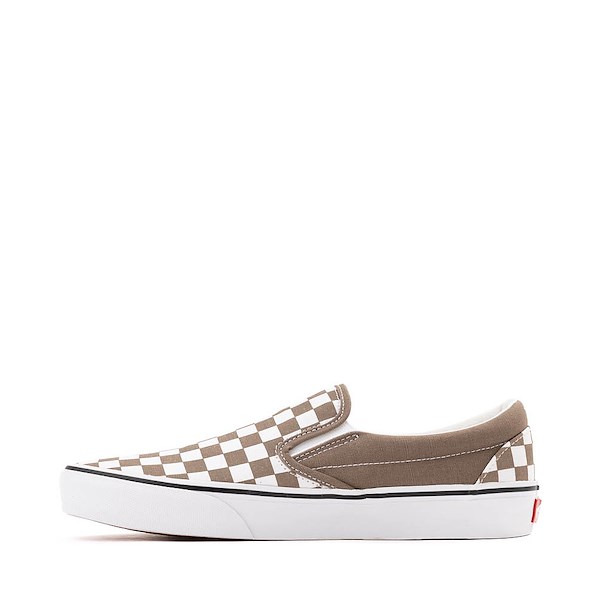 alternate view Vans Classic Slip-On Checkerboard Skate Shoe - WalnutALT1
