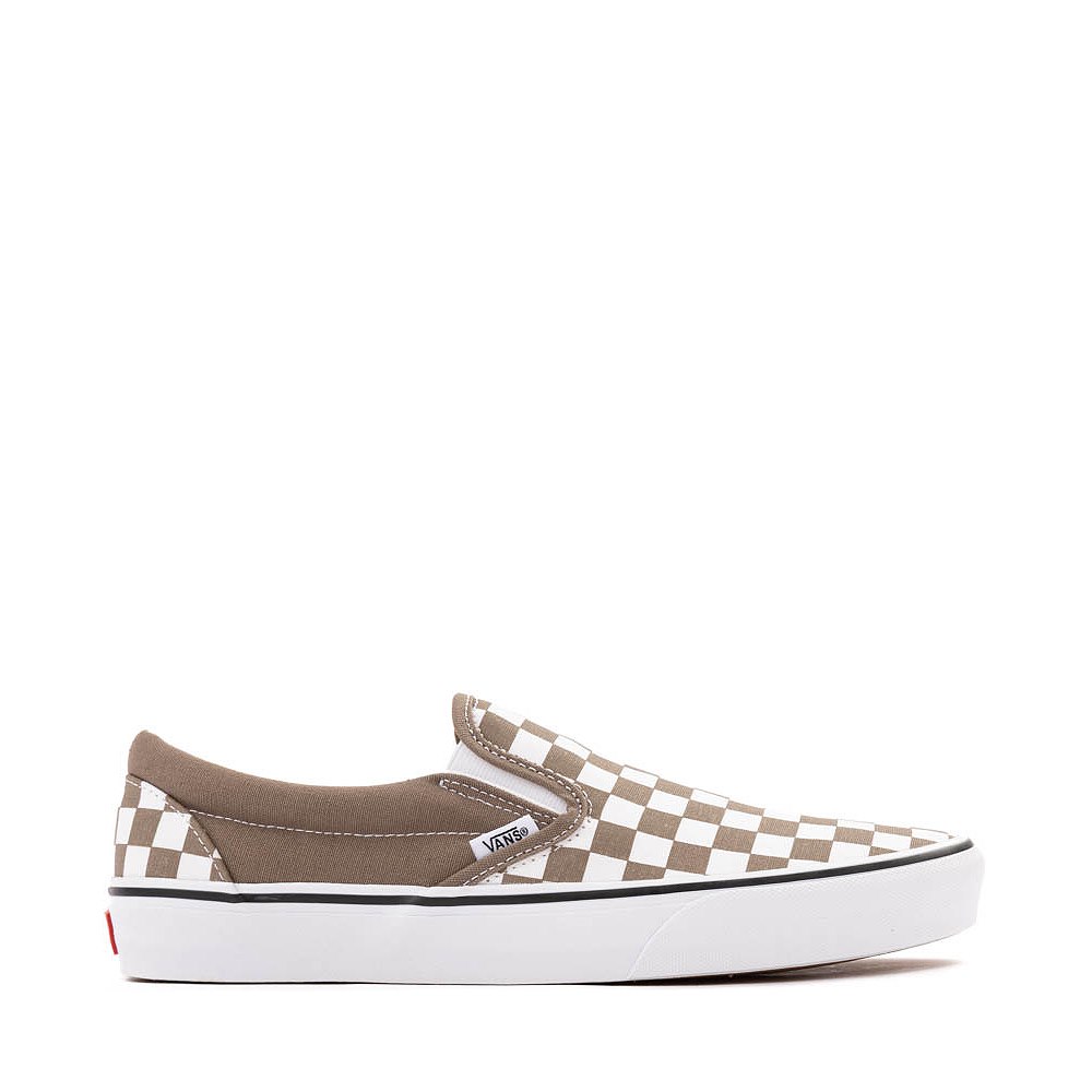 Vans Classic Slip-On Checkerboard Skate Shoe - Walnut