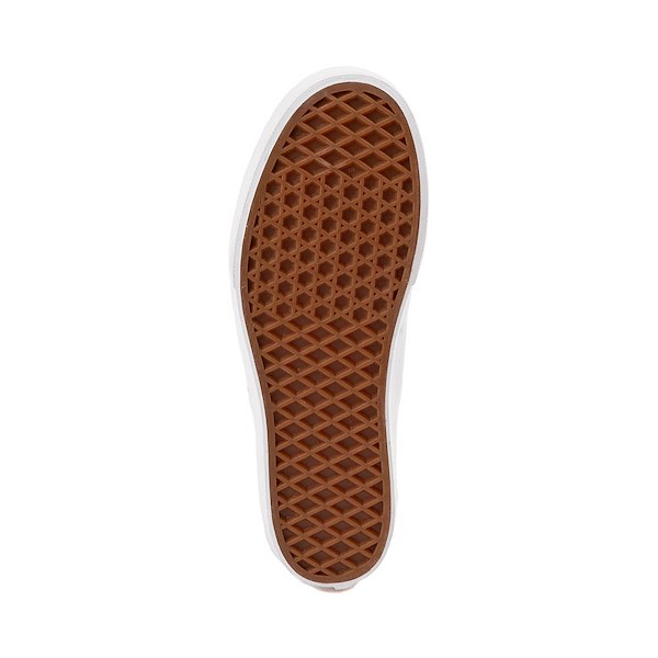 alternate view Vans Classic Slip-On Stackform Checkerboard Skate Shoe - White / WalnutALT3