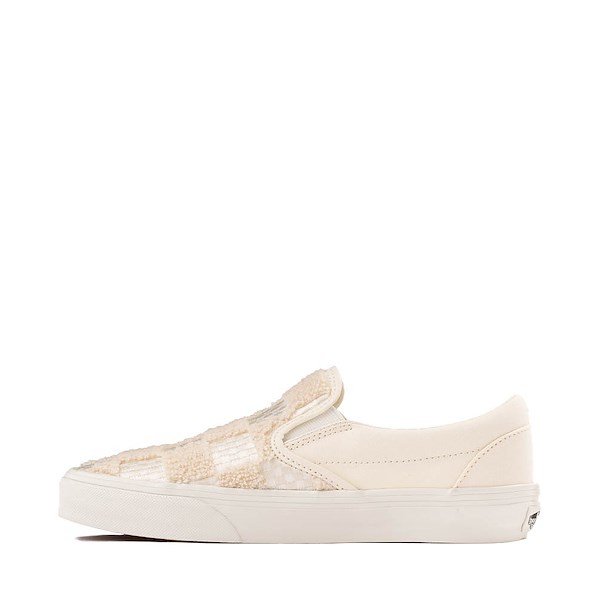 alternate view Vans Classic Slip-On Tufted Checkerboard Skate Shoe - MarshmallowALT1