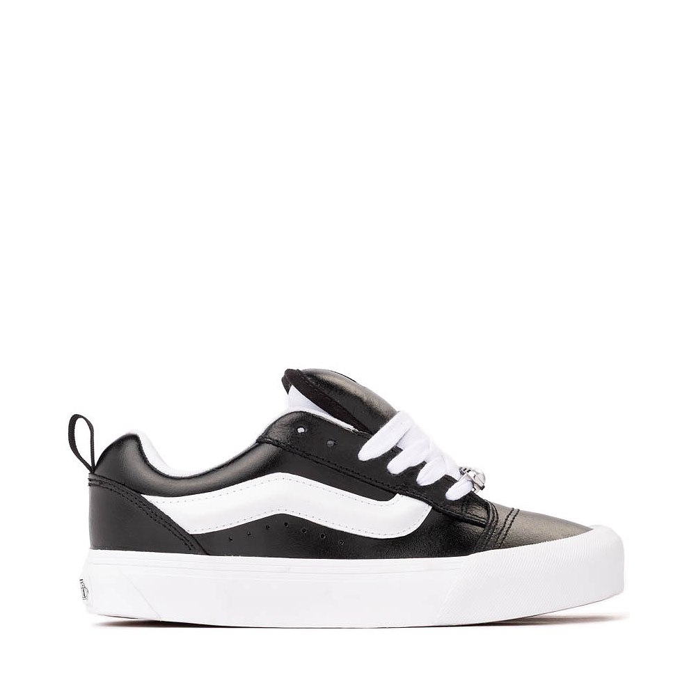 Vans Knu Skool Leather Skate Shoe - Black