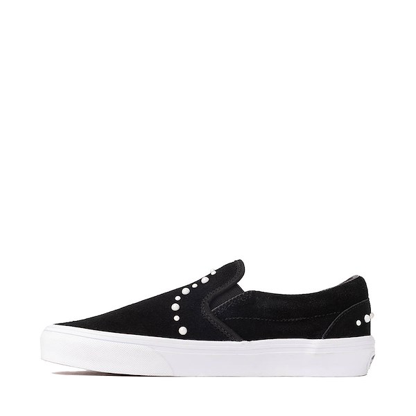 alternate view Vans Classic Slip-On Pearls Skate Shoe - BlackALT1