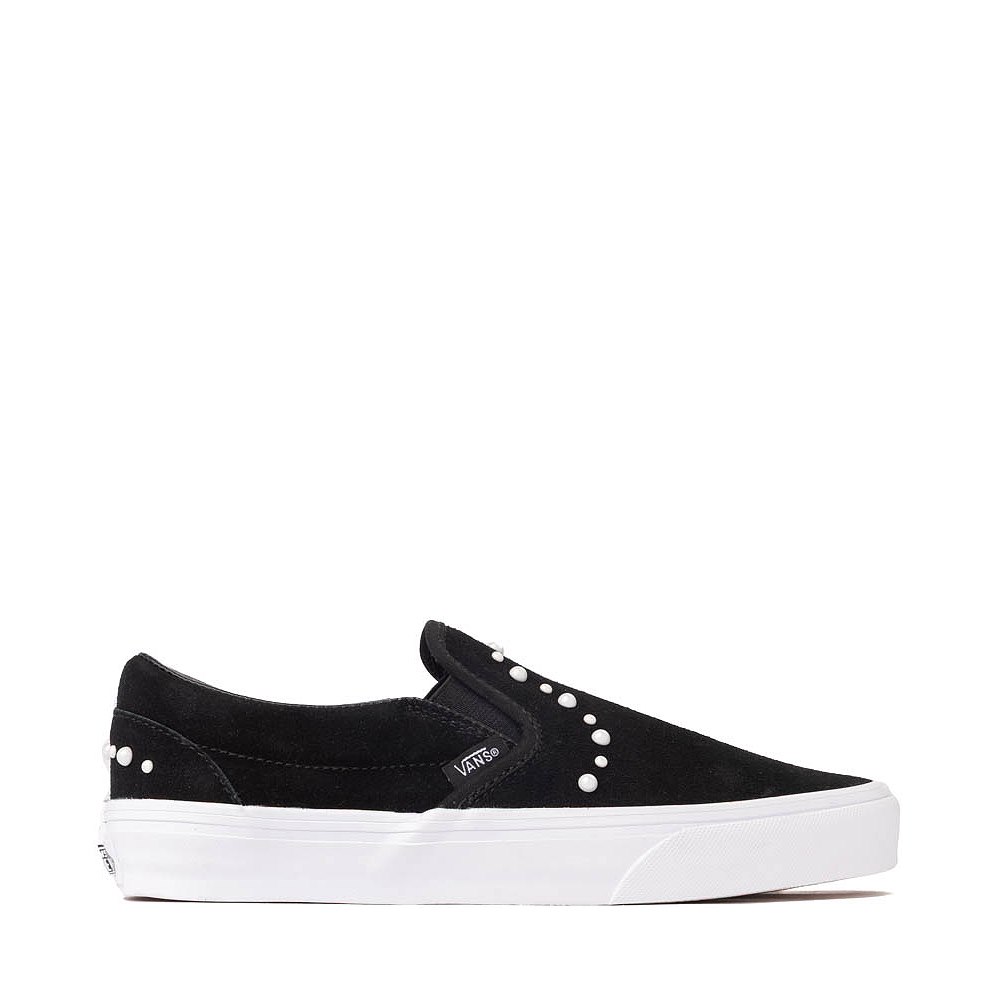 Vans Classic Slip-On Pearls Skate Shoe - Black