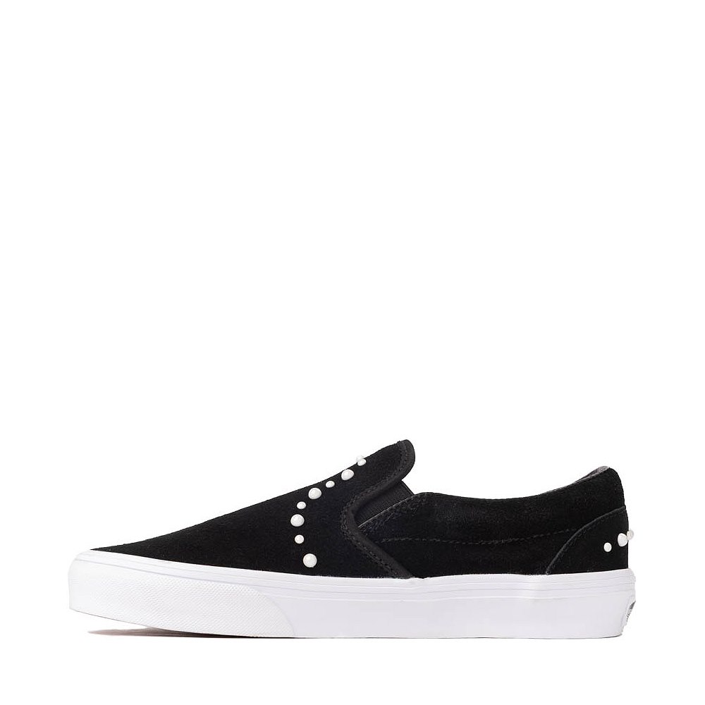 Vans Classic Slip-On Pearls Skate Shoe - Black | Journeys