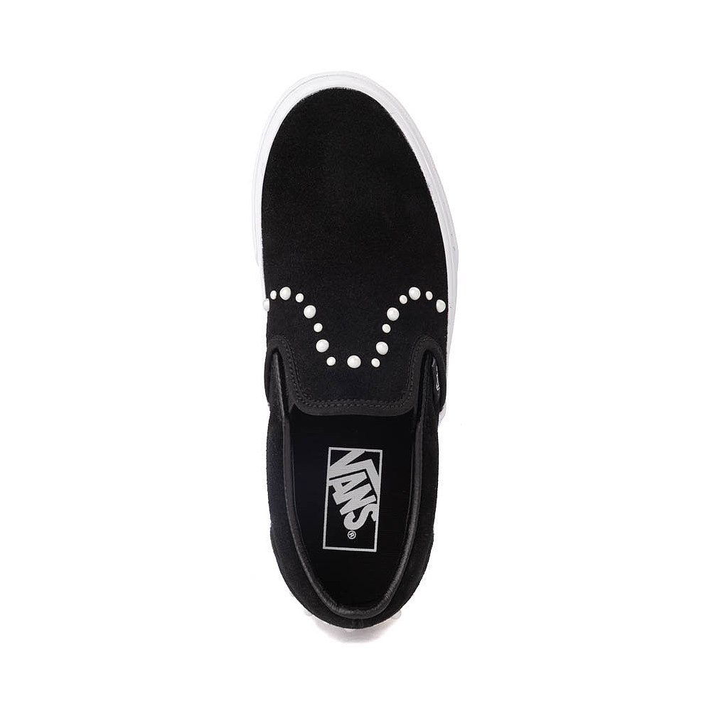 Vans Classic Slip-On Pearls Skate Shoe - Black | Journeys