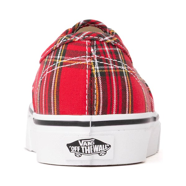 alternate view Vans Authentic Plaid Skate Shoe - RedALT4