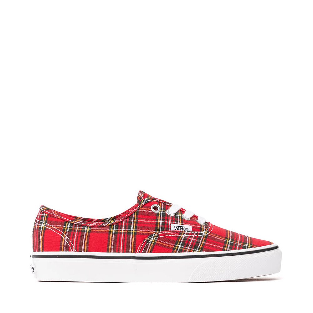 Vans Authentic Plaid Skate Shoe - Red