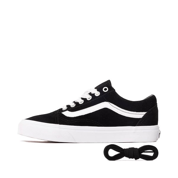 alternate view Vans Old Skool Pop Lace Skate Shoe - Black / WhiteALT1