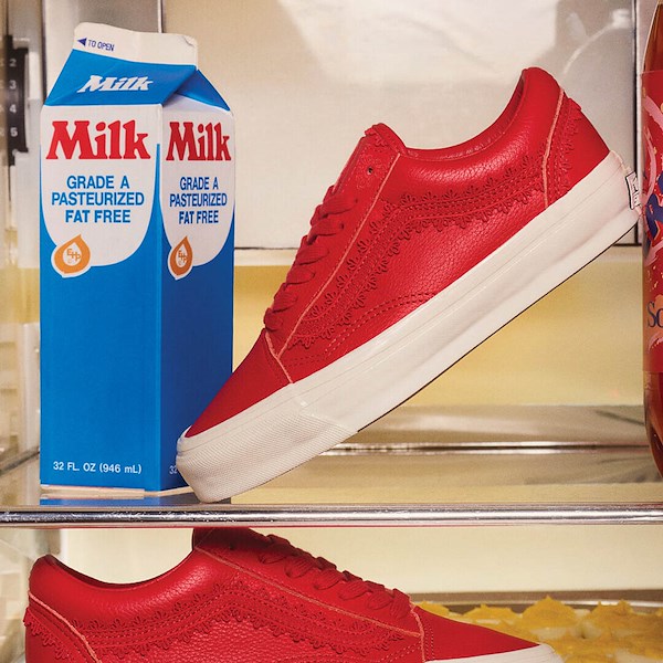 alternate view Vans Premium Old Skool Skate Shoe - Racing RedHERO