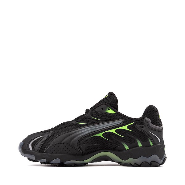 alternate view PUMA Inhale Athletic Shoe - Big Kid - Black / Green GlareALT1