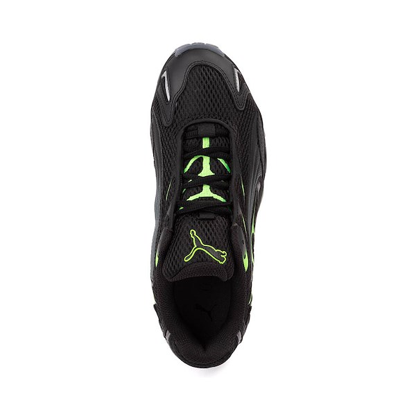 alternate view PUMA Inhale Athletic Shoe - Big Kid - Black / Green GlareALT2