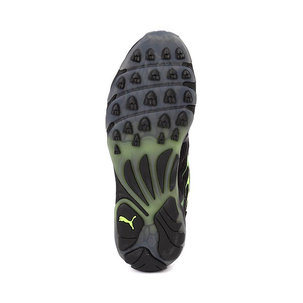alternate view PUMA Inhale Athletic Shoe - Big Kid - Black / Green GlareALT3