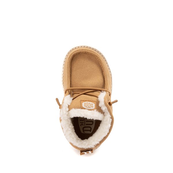 alternate view HEYDUDE LILDUDE Cozy Boot - Baby - Tobacco BrownALT2