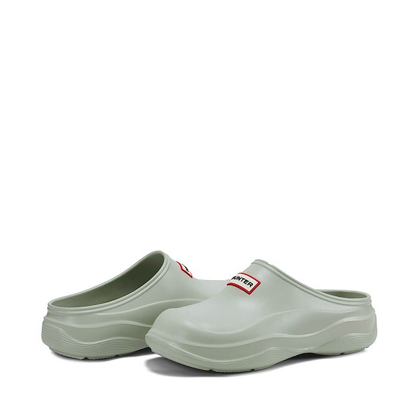 alternate view Womens Hunter Elana Clog - Light GreenALT1