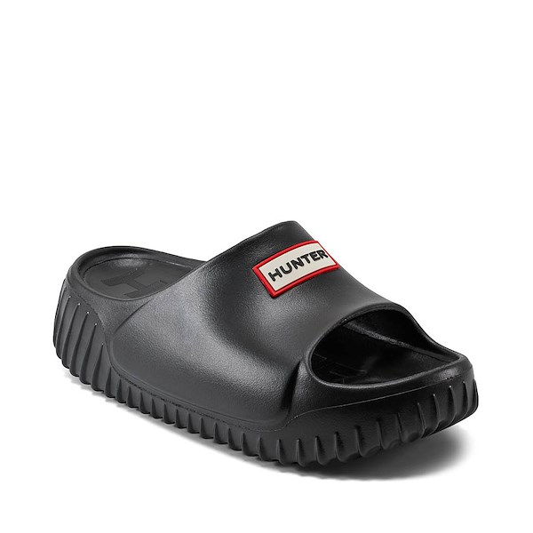 alternate view Womens Hunter Faroe Slide Sandal - BlackALT5
