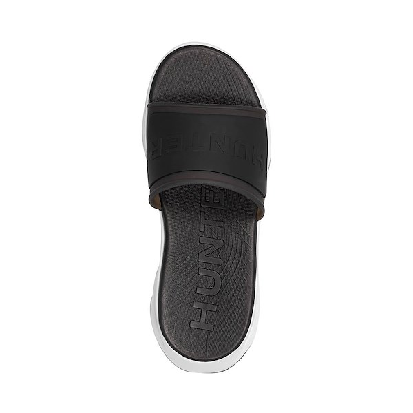 alternate view Womens Hunter Geneva Slide Sandal - Black / WhiteALT2