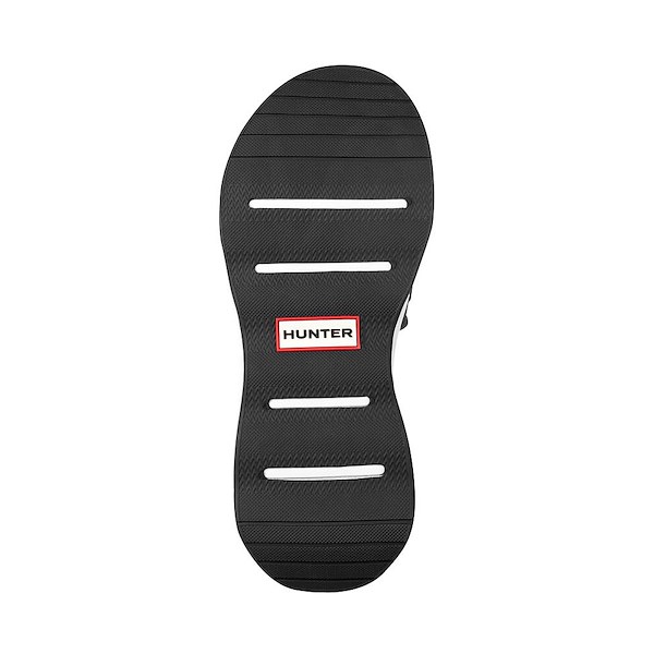 alternate view Womens Hunter Geneva Slide Sandal - Black / WhiteALT3