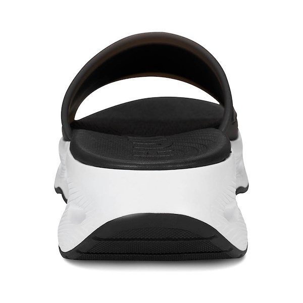 alternate view Womens Hunter Geneva Slide Sandal - Black / WhiteALT4