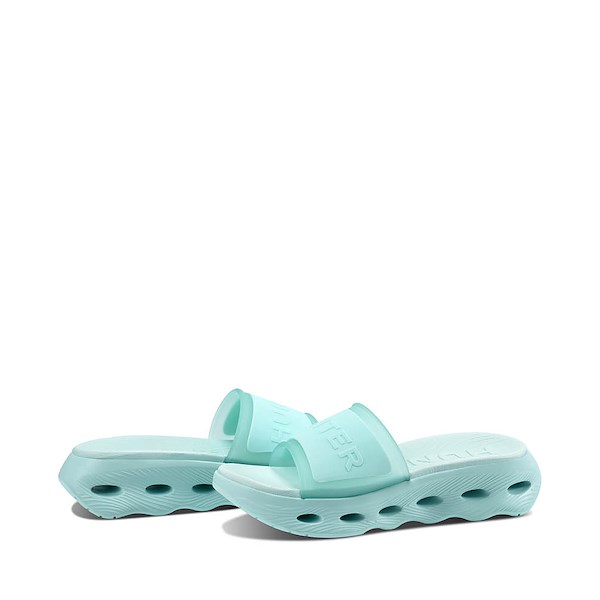 alternate view Womens Hunter Geneva Slide Sandal - Light BlueALT1