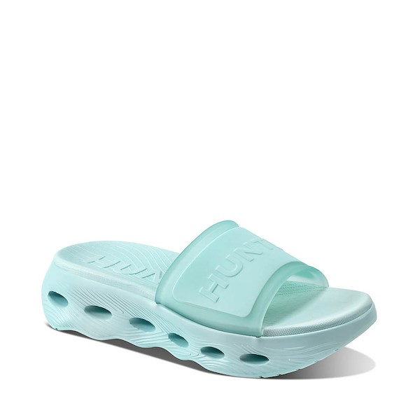alternate view Womens Hunter Geneva Slide Sandal - Light BlueALT5