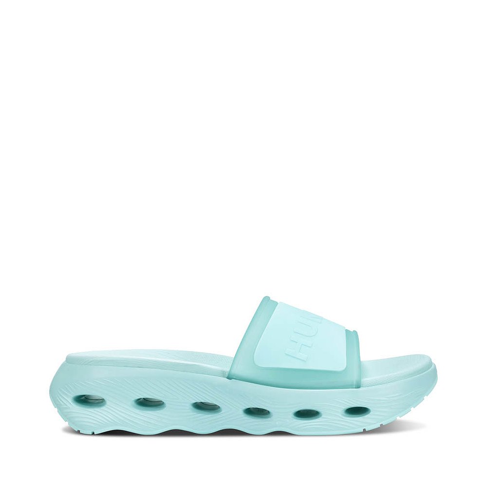 Womens Hunter Geneva Slide Sandal - Light Blue