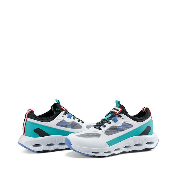 alternate view Womens Hunter Ginny Casual Sneaker - White / MulticolorALT1