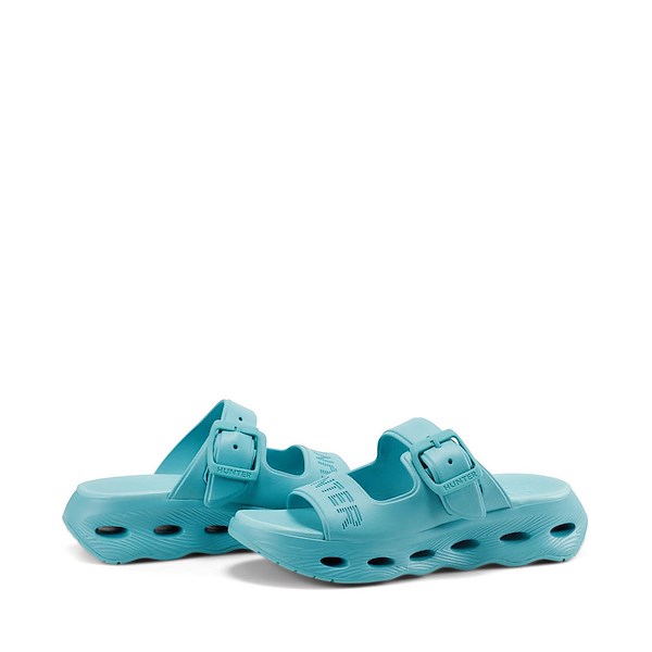 alternate view Womens Hunter Greta Slide Sandal - TurquoiseALT1