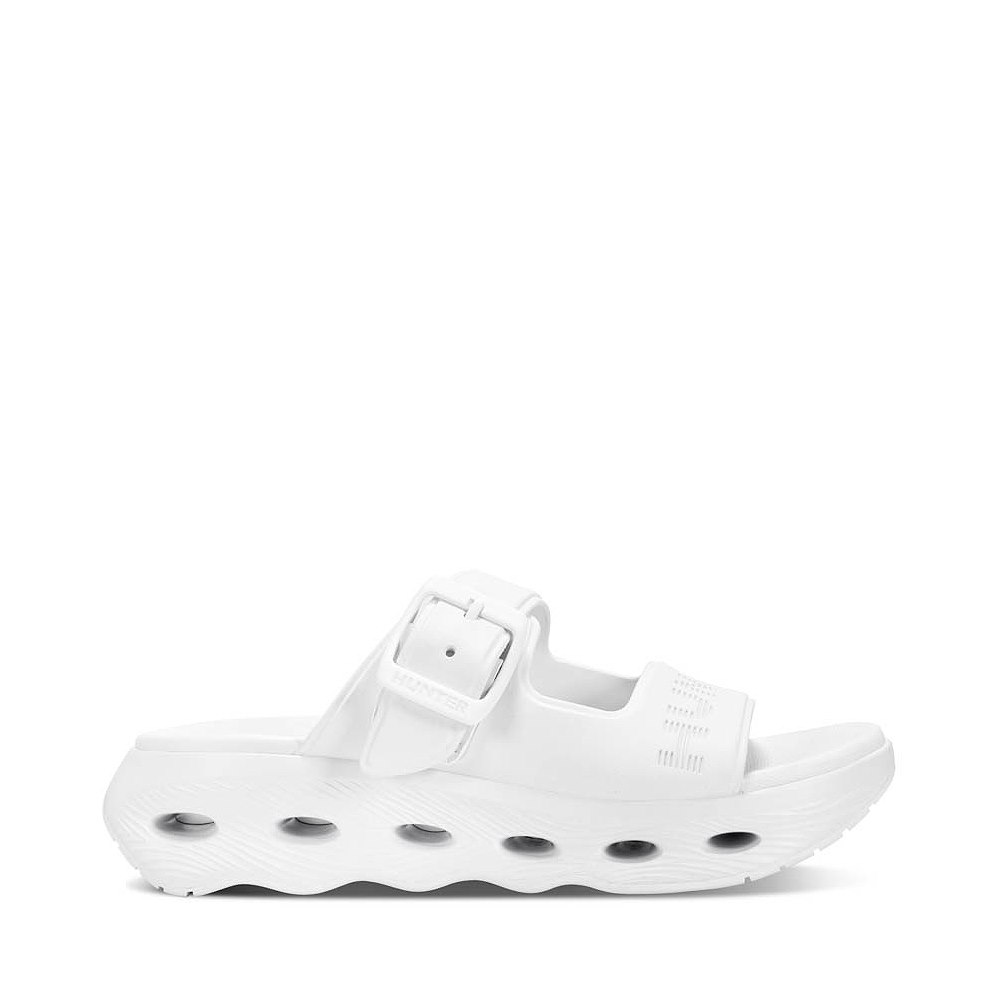 Womens Hunter Greta Slide Sandal - White