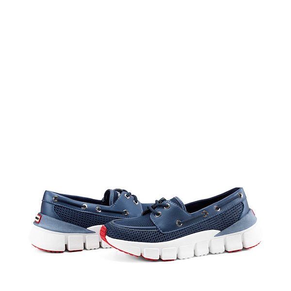 alternate view Womens Hunter Sasa Slip-On Casual Flat - Dark BlueALT1