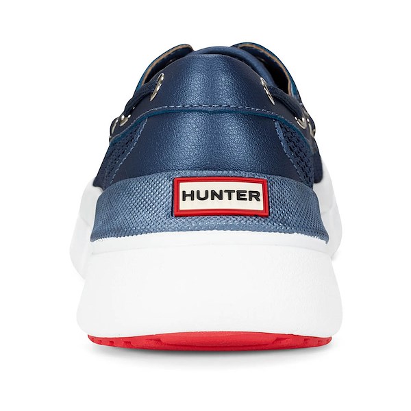 alternate view Womens Hunter Sasa Slip-On Casual Flat - Dark BlueALT4
