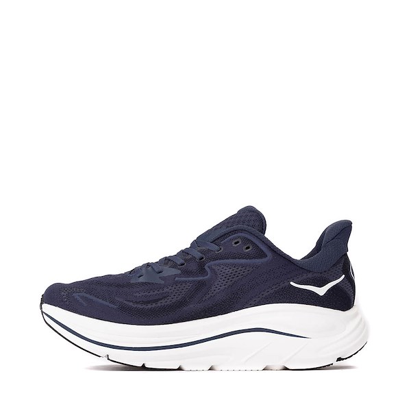 alternate view Mens HOKA Clifton 10 Athletic Shoe - Navy / WhiteALT1