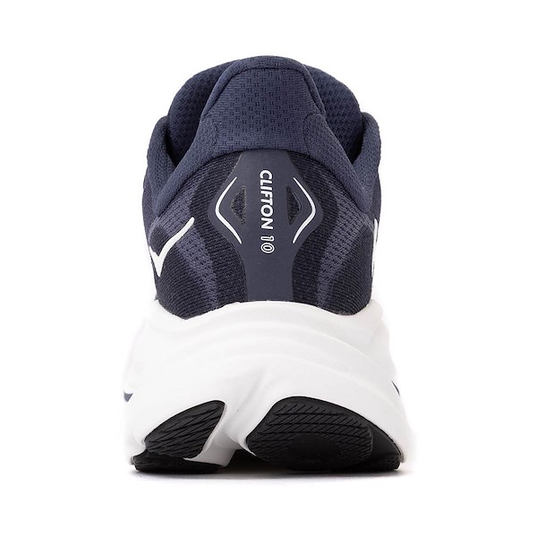 alternate view Mens HOKA Clifton 10 Athletic Shoe - Navy / WhiteALT4