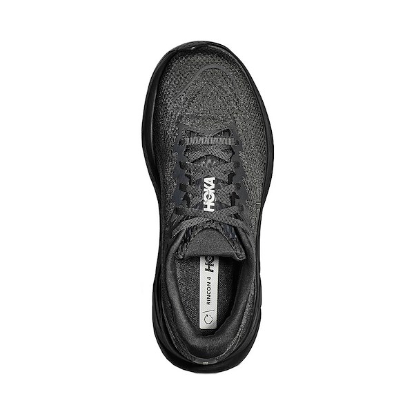 alternate view Mens HOKA Rincon 4 Athletic Shoe - Black / BlackALT2