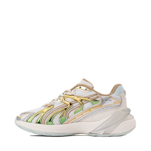 alternate view Womens PUMA Inverse Shimmer Athletic Shoe - Warm White / Archive GoldALT1