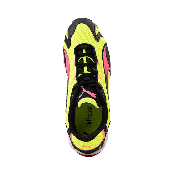 alternate view Mens PUMA Inhale Athletic Shoe - Yellow Alert / Sun StruckALT2