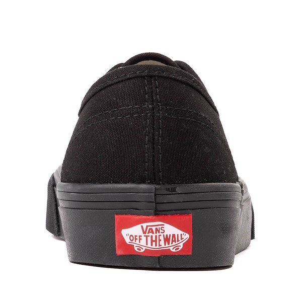 alternate view Vans Authentic Skate Shoe - Big Kid - Black / BlackALT4