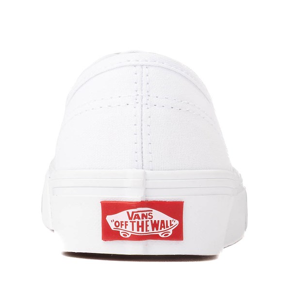alternate view Vans Authentic Skate Shoe - Big Kid - True WhiteALT4
