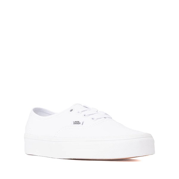 alternate view Vans Authentic Skate Shoe - Big Kid - True WhiteALT5