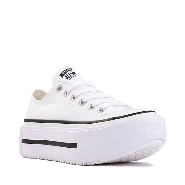 alternate view Converse Chuck Taylor All Star Lift Double Stack Low-Top Sneaker - WhiteALT5