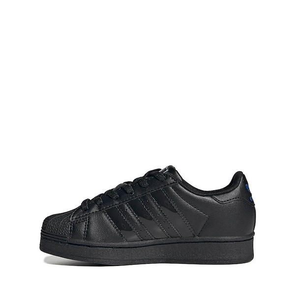 alternate view adidas Superstar LED Lights Comfort Closure Elastic Laces Athletic Shoe - Little Kid - Core Black / Preloved VioletALT1